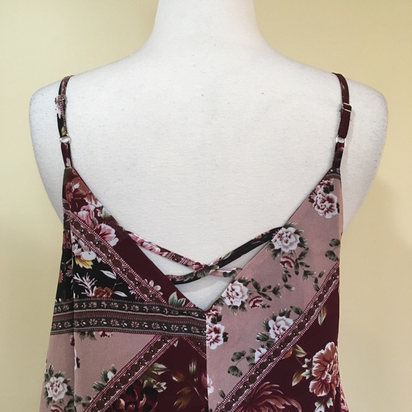Handkerchief Hem Floral Cami Dress - Picture 4 of 5
